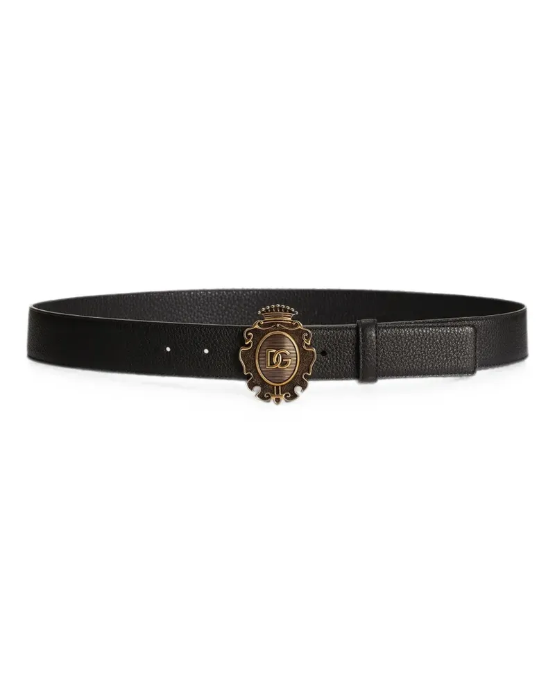 Dolce & Gabbana Gürtel mit Logo - Schwarz Schwarz