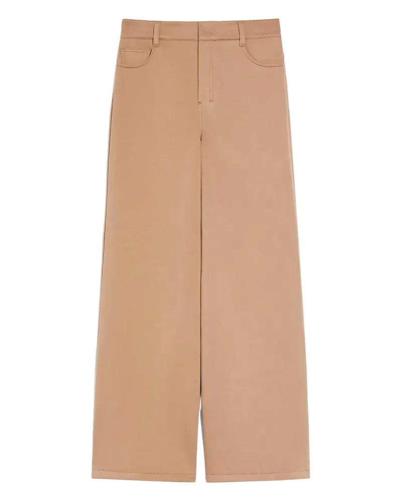 Max Mara Jeans mit weitem Bein - Braun Braun