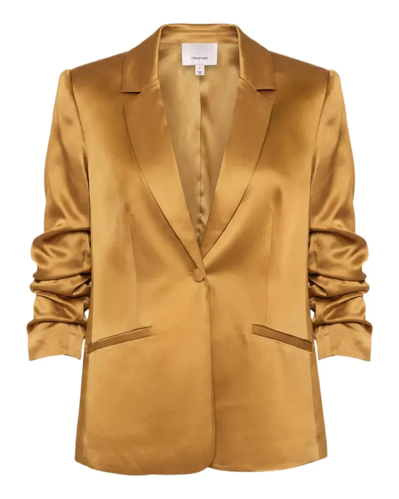Cinq à Sept Kylie Blazer aus Satin - Gold Gold