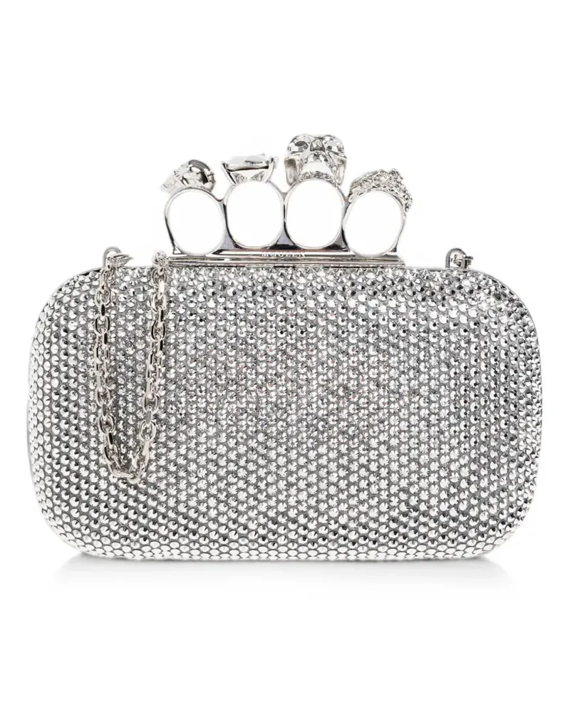 Alexander McQueen Knuckle Clutch clutch bag - Silber Silber