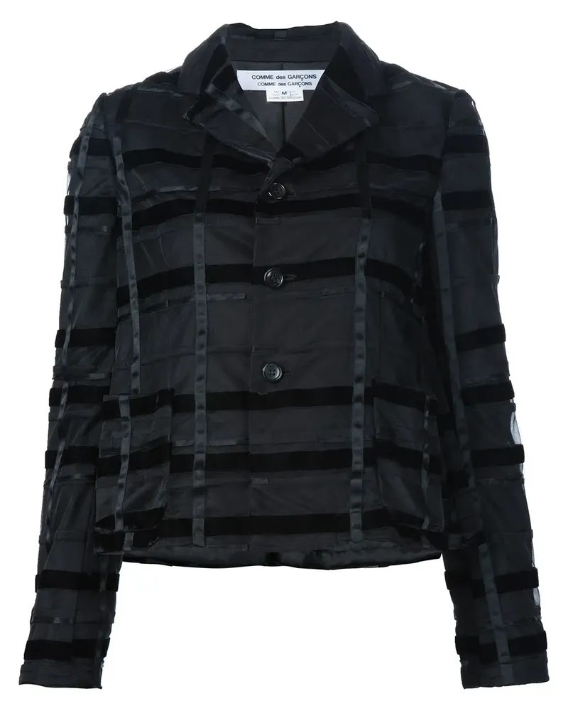 Comme des Garçons Jacke mit Applikationen - Schwarz Schwarz