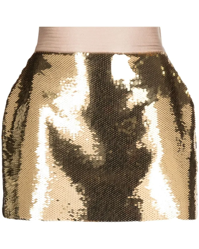 Alex Perry Minirock mit Pailletten - Gold Gold