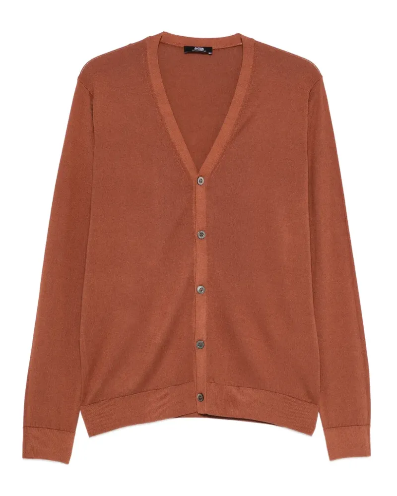 Alpha Studio V-neck button cardigan - Braun Braun