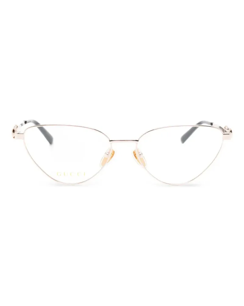 Gucci Horsebit Cat-Eye-Brille - Gold Gold