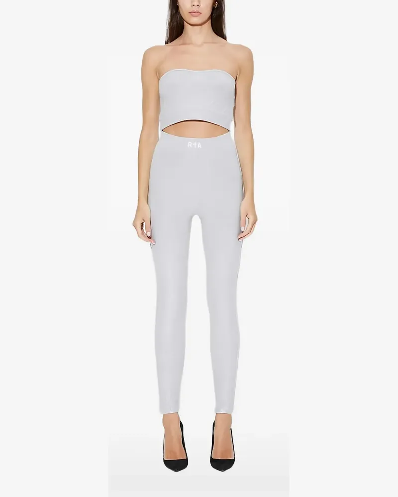 RTA cropped knitted top - Grau Grau