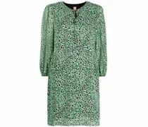 Kleid mit grafischem Print - Grün