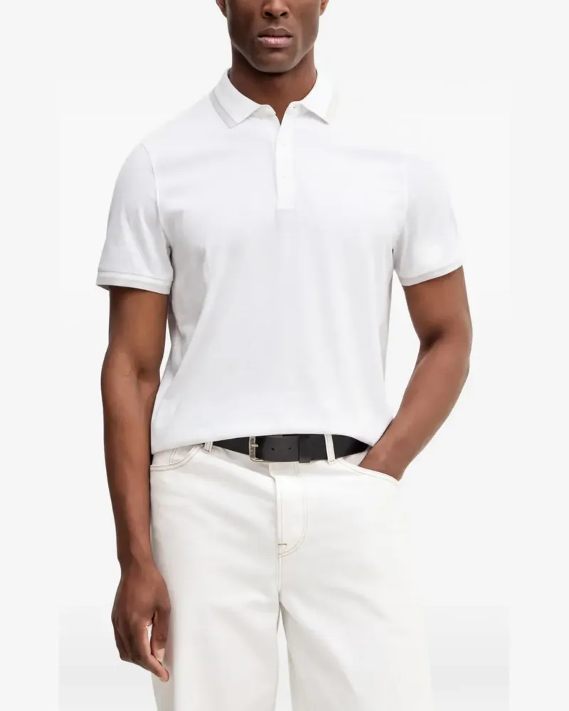 Michael Kors Gemustertes Poloshirt - Weiß Weiß