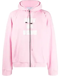 Natasha Zinko Kapuzenjacke mit grafischem Print Rosa