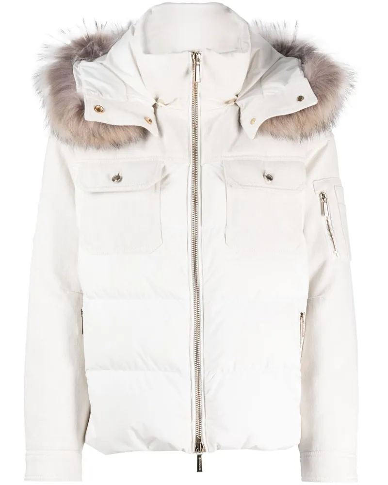 MOORER Daunenjacke mit Kapuze - Nude Nude