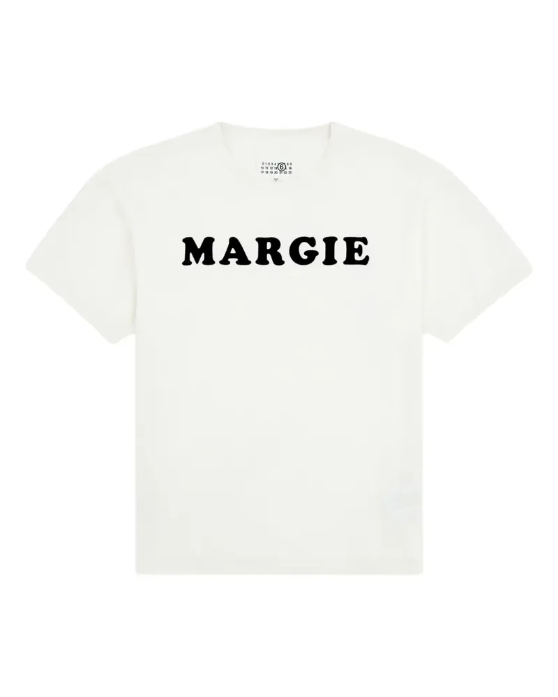 Maison Margiela T-Shirt mit Margie-Print - Weiß Weiß
