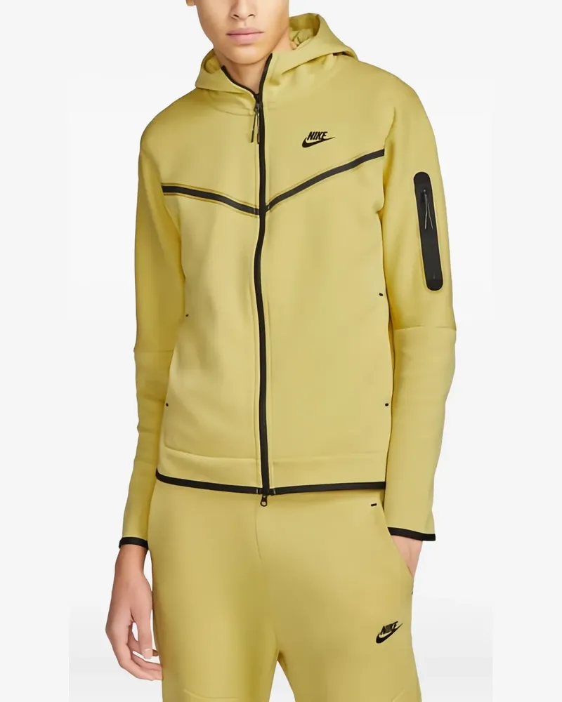 Nike Kapuzenjacke aus Tech Fleece - Gelb Gelb