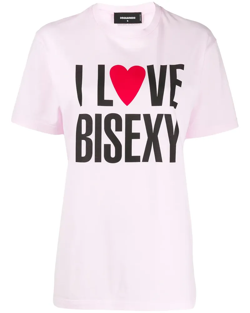 Dsquared2 T-Shirt mit Print - Rosa Rosa