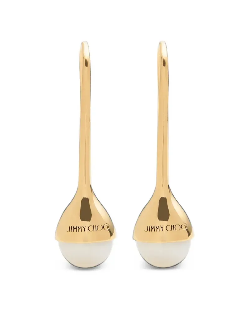 Jimmy Choo Ohrring mit Logo - Gold Gold