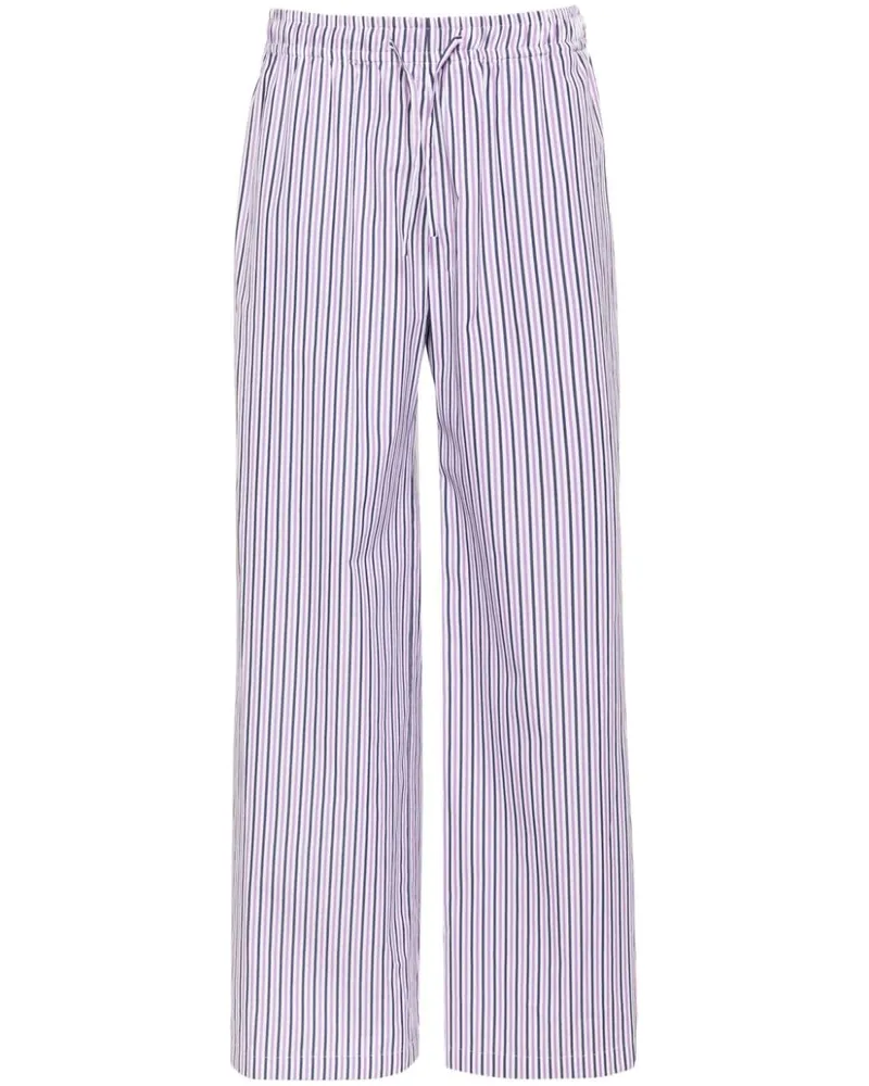 Palm Angels Gestreifte Hose mit geradem Bein - Violett Violett