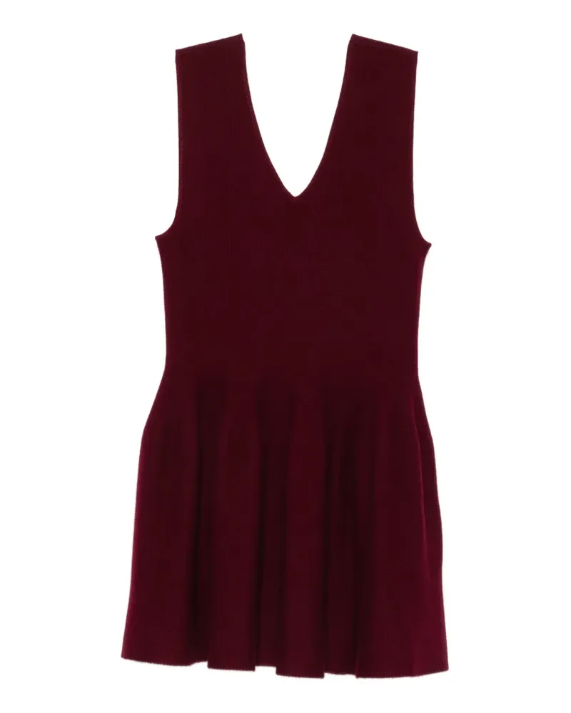 Lisa Yang V-neck mini dress - Rot Rot