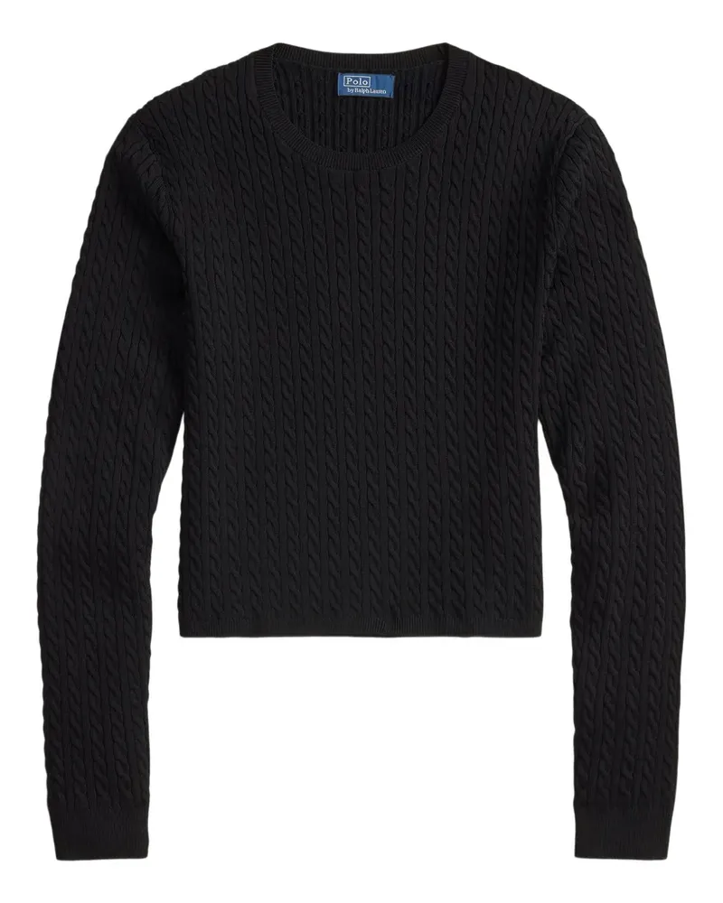 Ralph Lauren Pullover mit Zopfmuster - Schwarz Schwarz