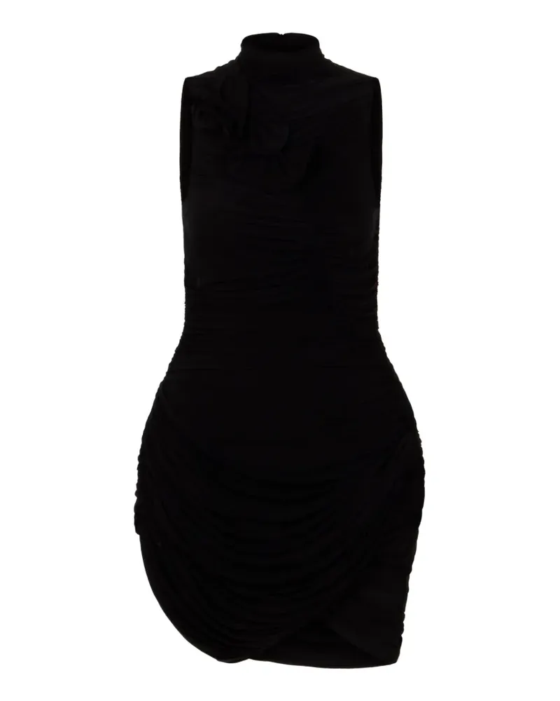 Magda Butrym ruffled mini dress - Schwarz Schwarz