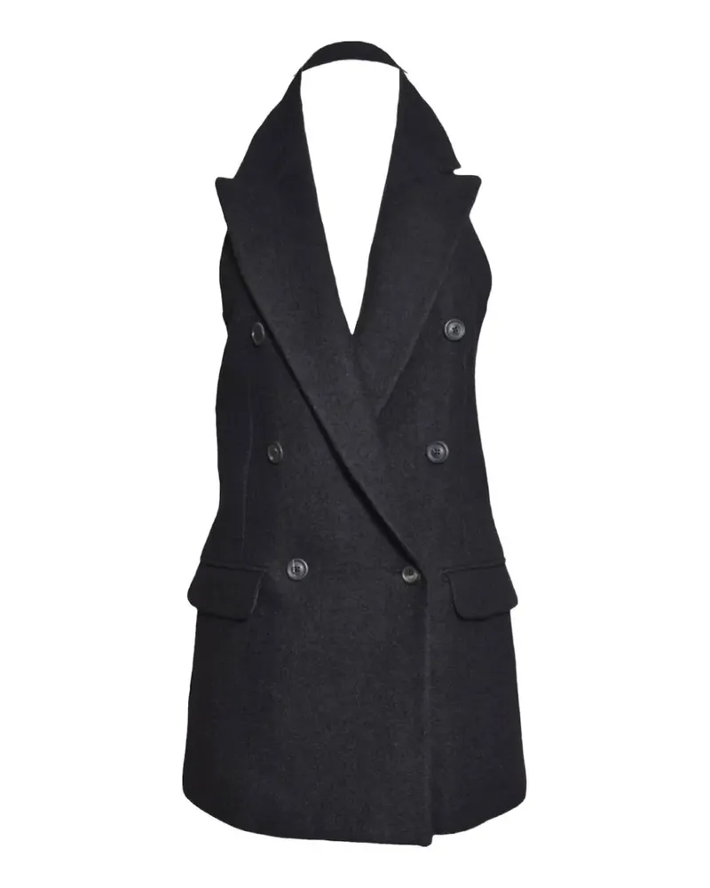 Our Legacy double-breasted halterneck waistcoat - Schwarz Schwarz