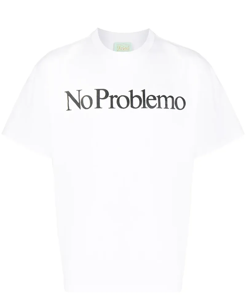 Aries No Problemo' T-Shirt - Weiß Weiß