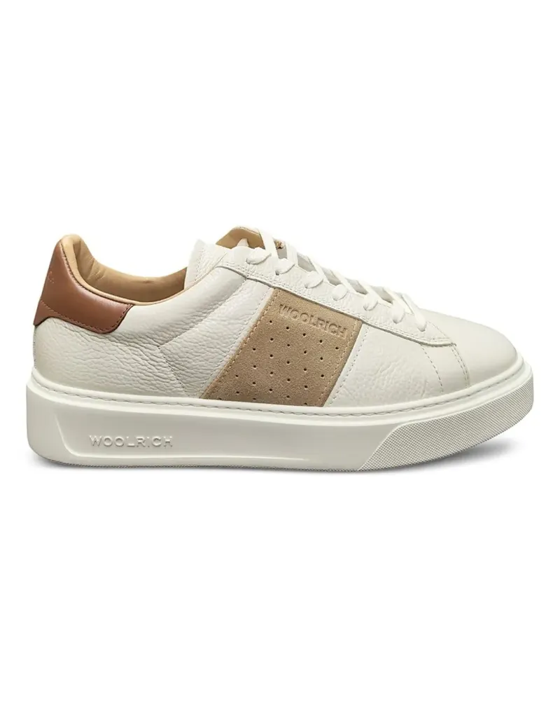 Woolrich leather sneakers - Nude Nude