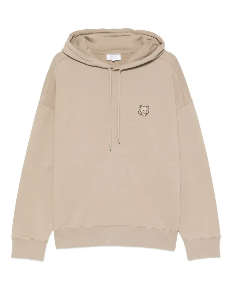 Kitsuné Hoodie mit Fuchs-Motiv - Nude Nude