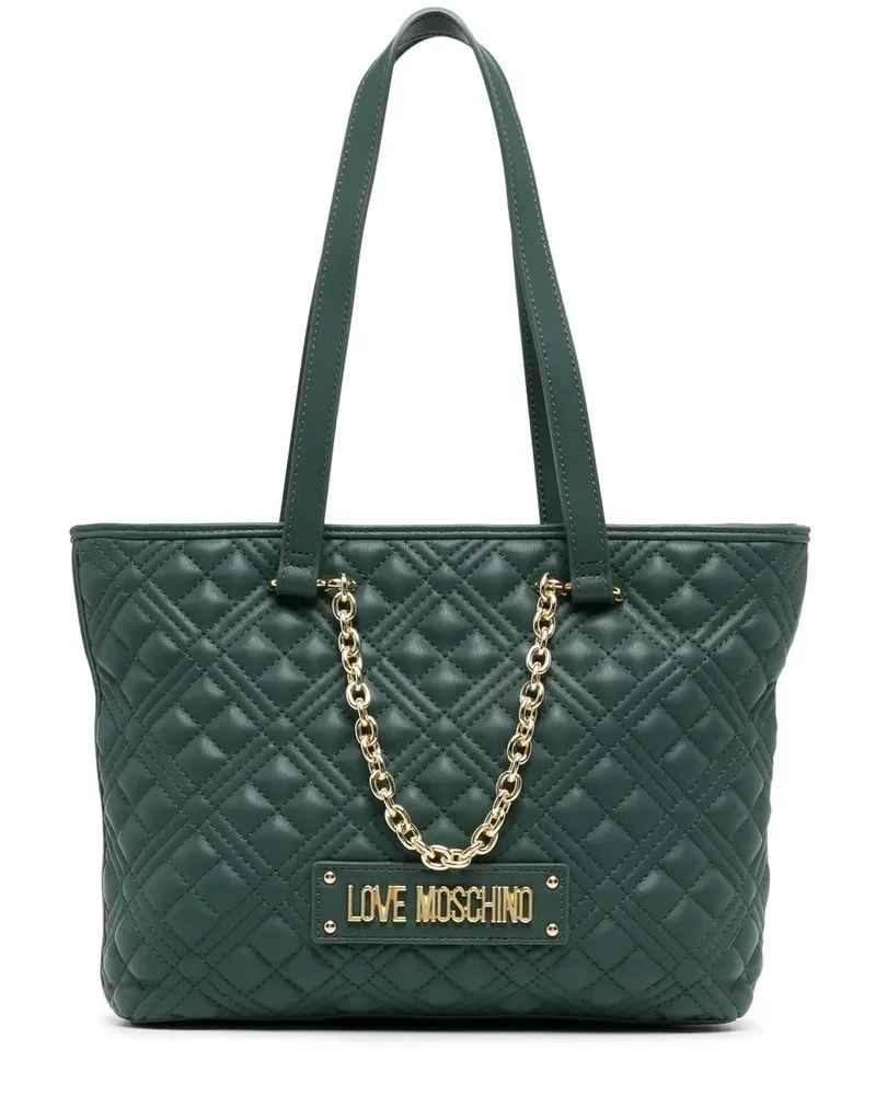 Moschino Gesteppte Handtasche - Grün Grün