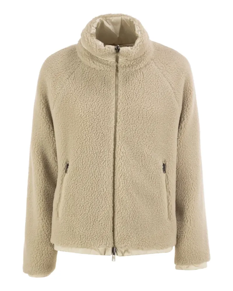 Herno reversible teddy-fleece jacket - Nude Nude