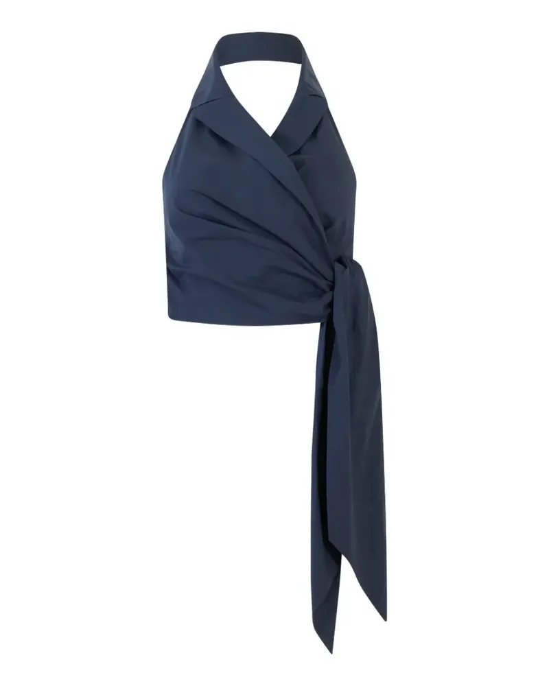 Rosie Assoulin halter tie top - Blau Blau