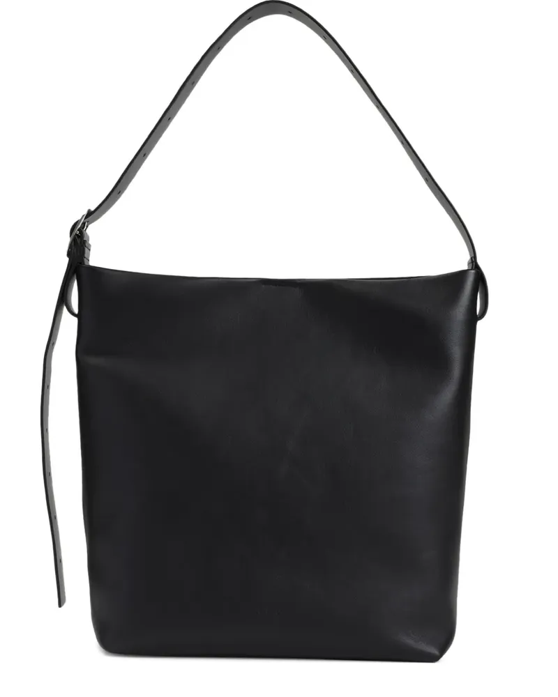 Jil Sander Schultertasche aus Leder - Schwarz Schwarz