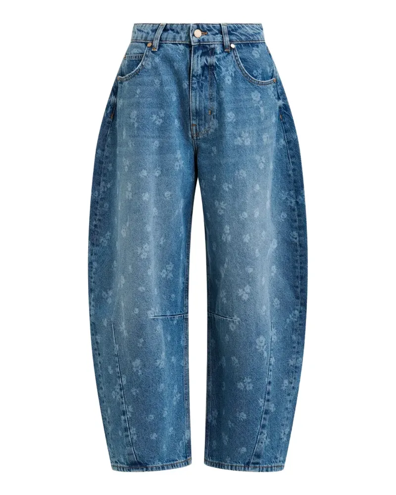 Essentiel floral-print jeans - Blau Blau