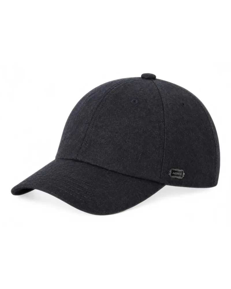 AGNONA Baseballkappe mit Logo-Schild - Blau Blau