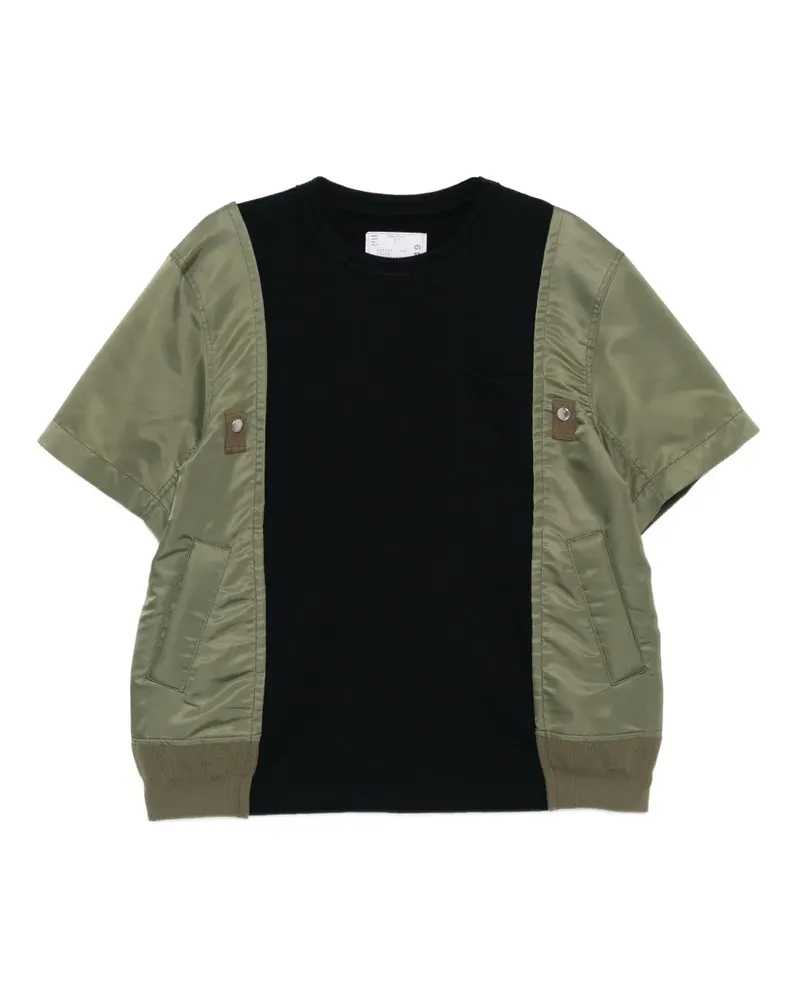 Sacai T-Shirt aus Baumwollgemisch - Blau Blau
