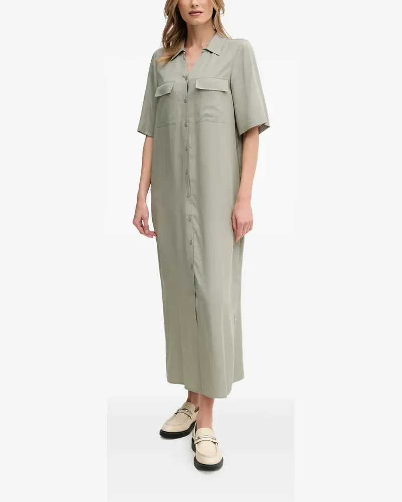 Mos Mosh Langes Hemdkleid - Grün Grün