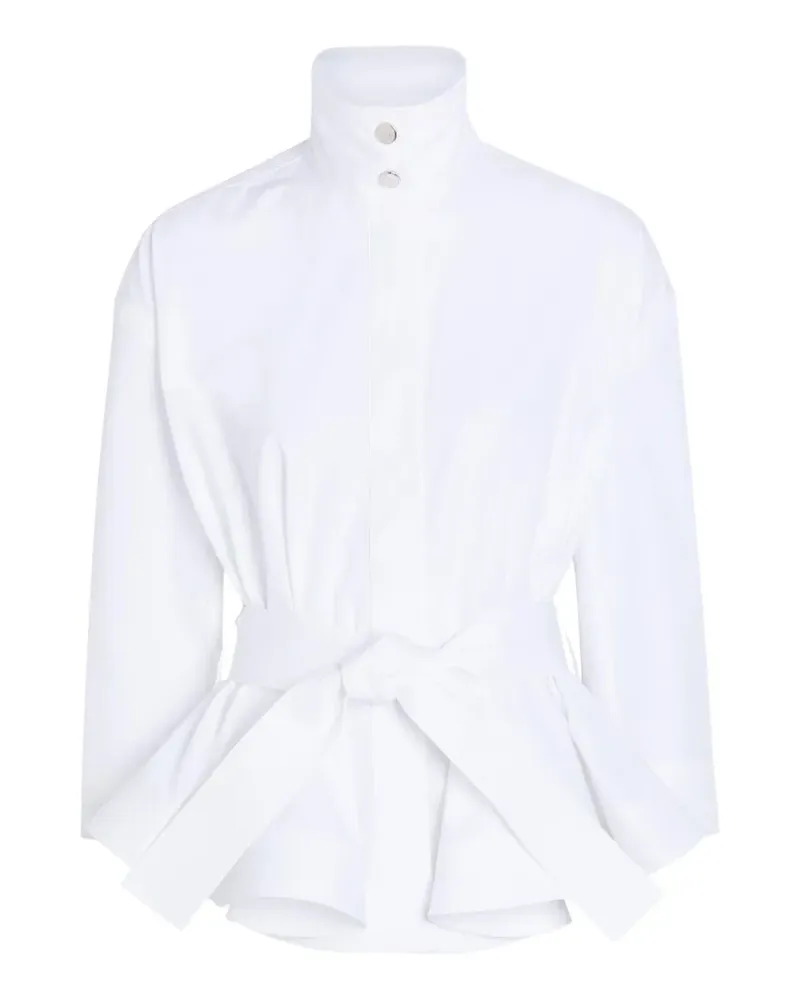 Jacquemus La Veste Cabana belted high-neck jacket - Weiß Weiß