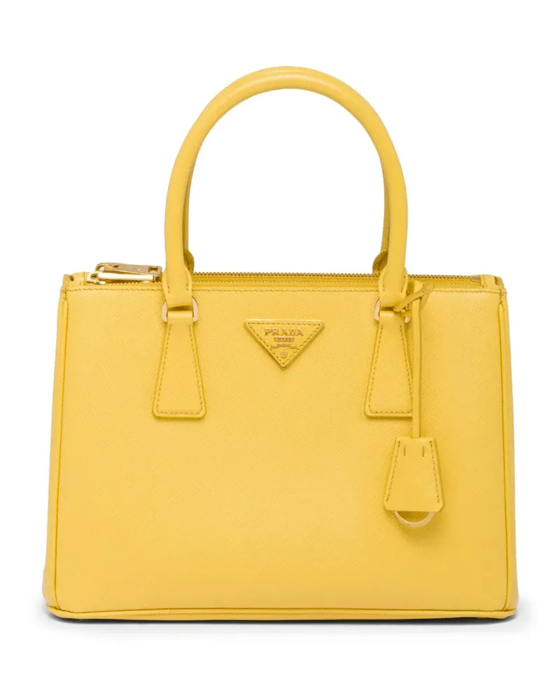 Prada Mittelgroße Galleria Handtasche - Gelb Gelb