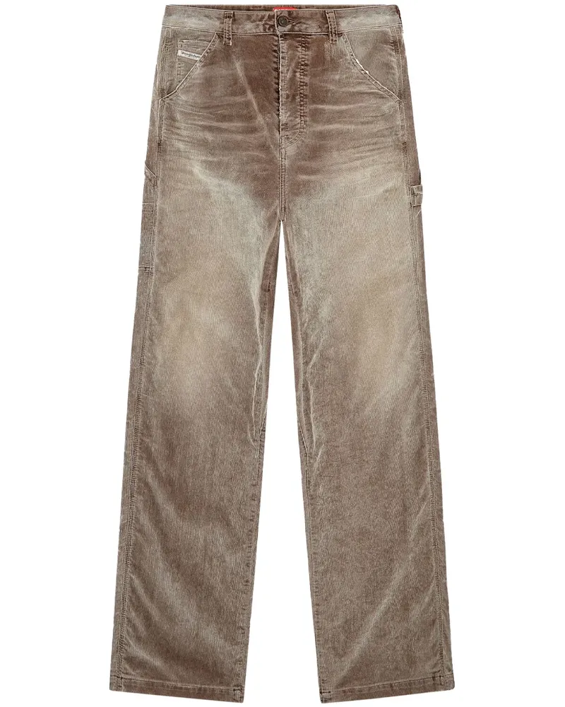 Diesel D-Livery Cordjeans mit geradem Bein - Braun Braun