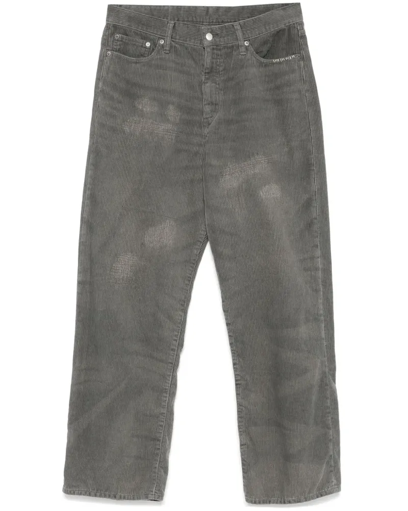 Neighborhood Savage Cordhose mit weitem Bein - Grün Grün