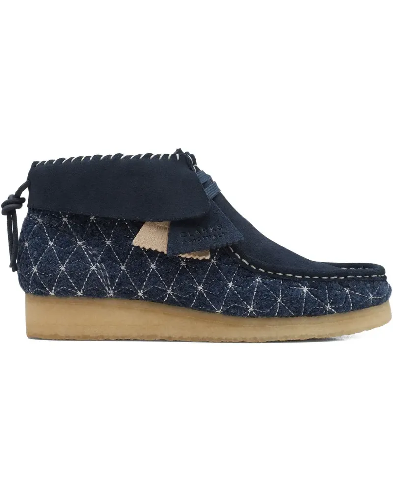 Clarks Wallabee Schnürstiefel - Blau Blau