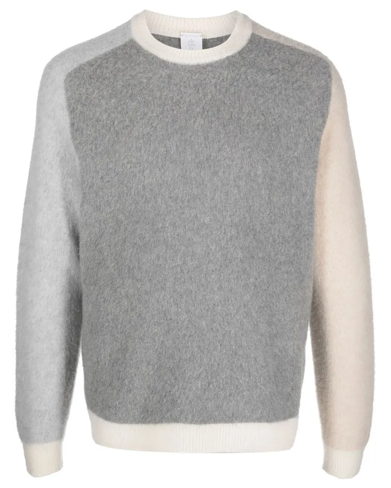 Eleventy Pullover mit rundem Ausschnitt Grau