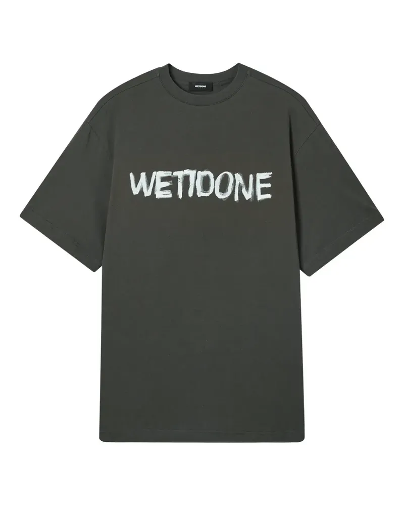 WE 11 DONE printed T-shirt - Grau Grau
