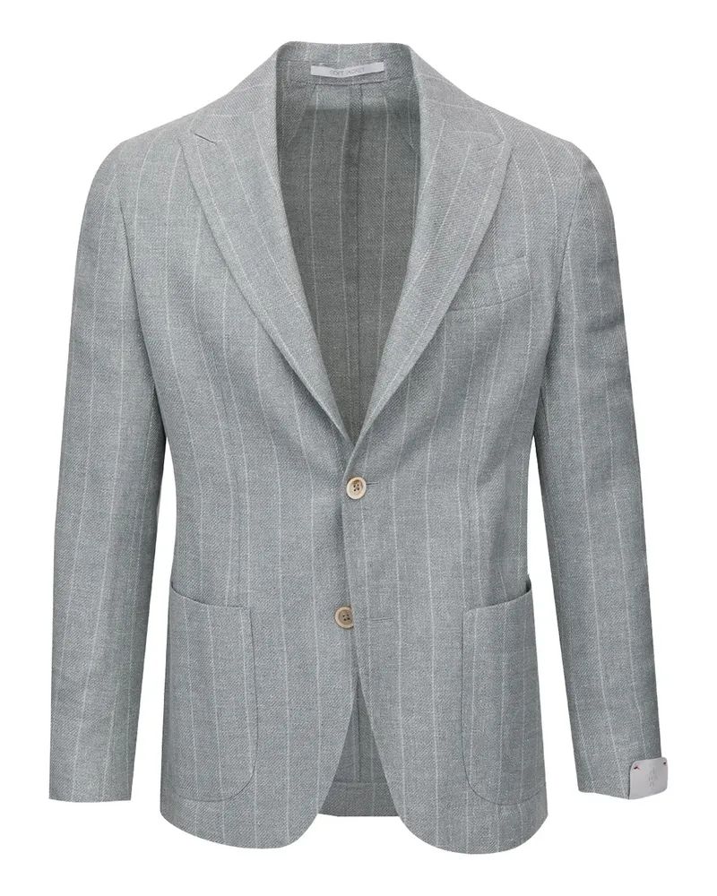 Eleventy Gestreiftes Sakko - Grau Grau