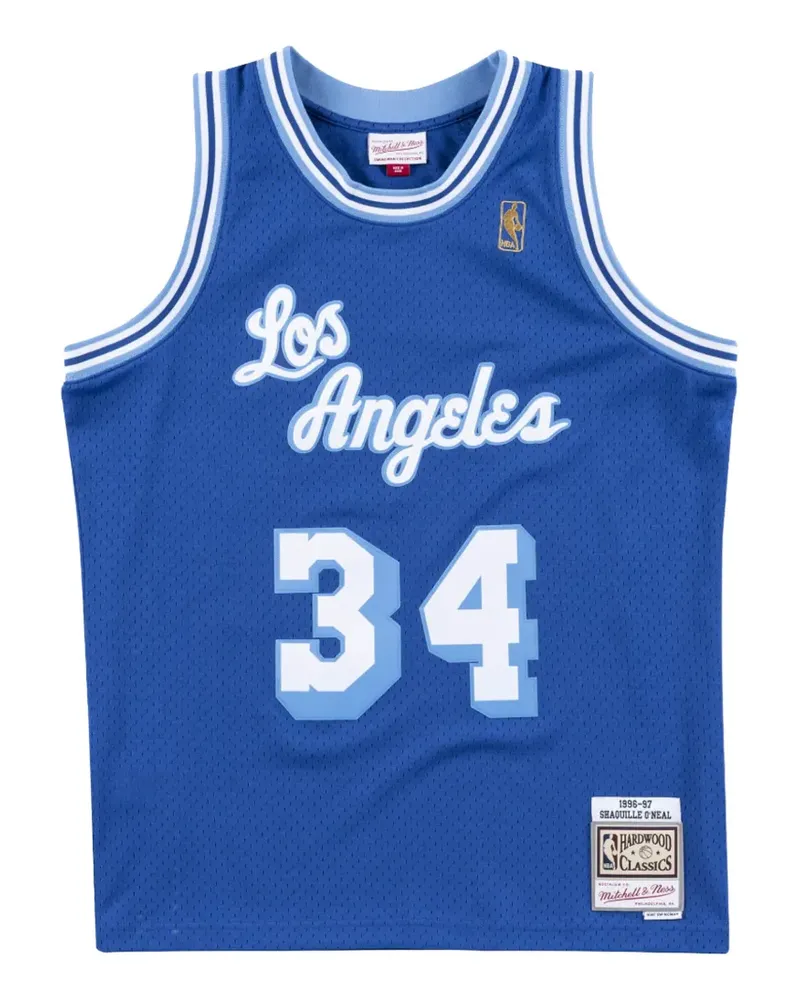 Mitchell & Ness stripe-detail vest - Blau Blau