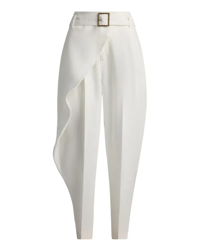 Ralph Lauren Gewickelte Tapered-Hose - Weiß Weiß