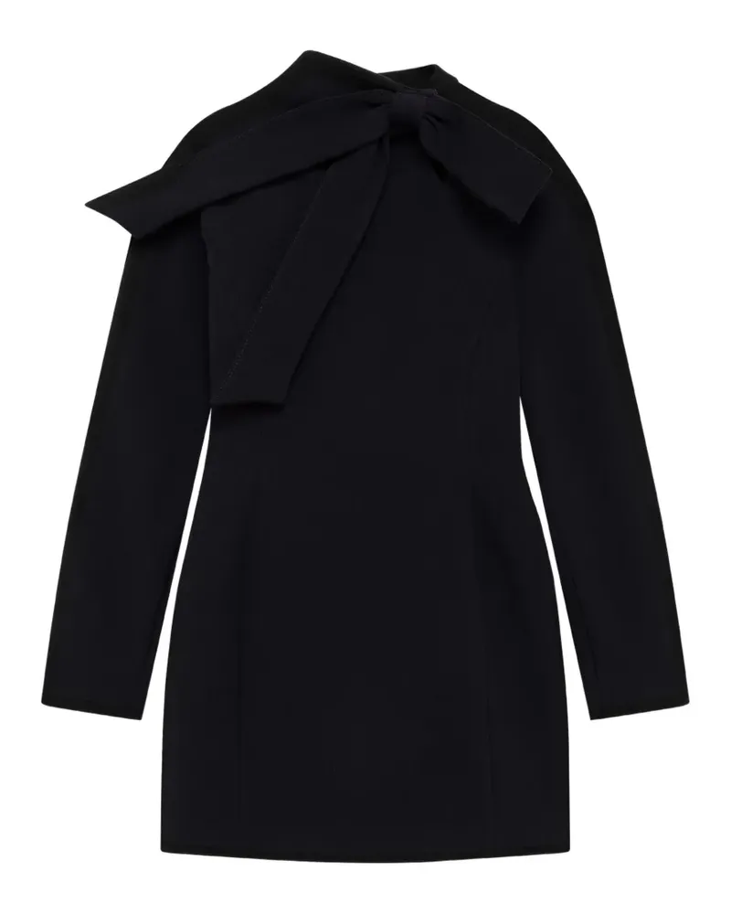 MSGM Rückenfreies Midikleid mit Schleifendetail - Schwarz Schwarz