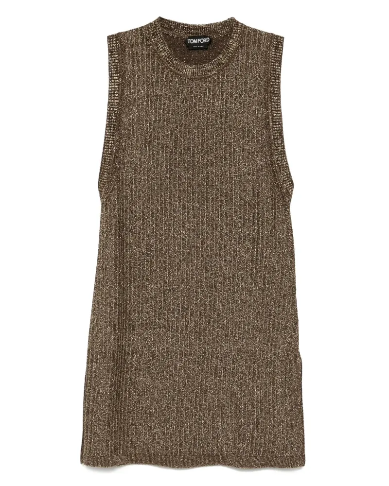 Tom Ford Gestricktes Top mit Seitenschlitzen - Braun Braun