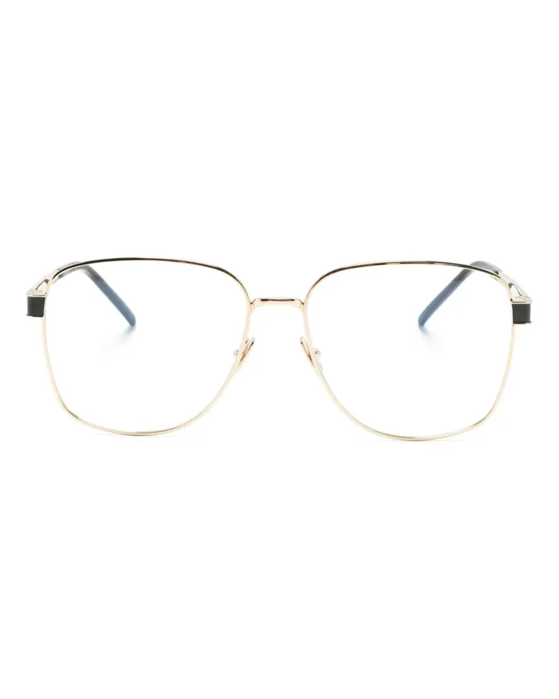 Saint Laurent YSL Brille mit eckigem Gestell - Gold Gold