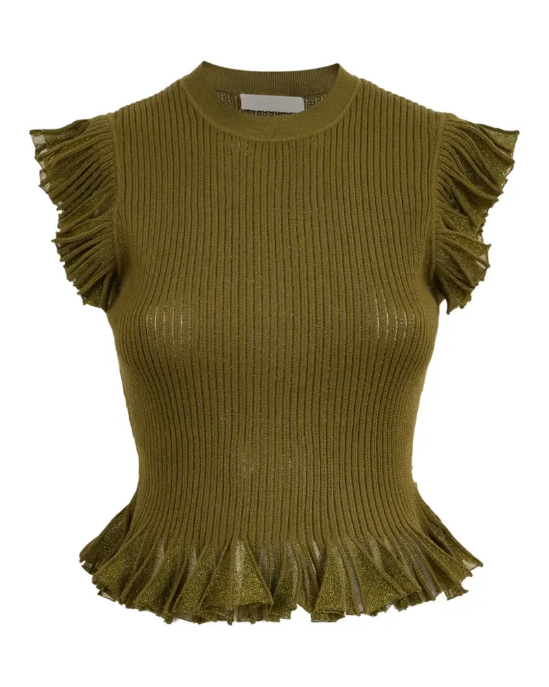 Ulla Johnson Leila ruffled top - Grün Grün