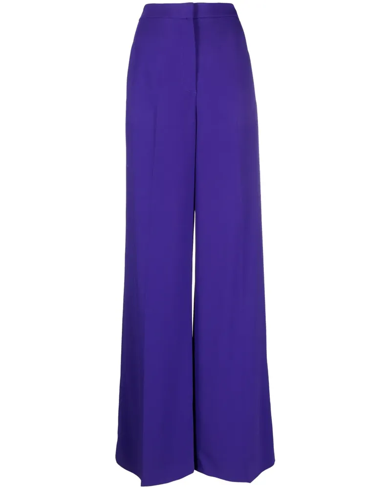 Moschino High-Waist-Hose mit weitem Bein - Violett Violett