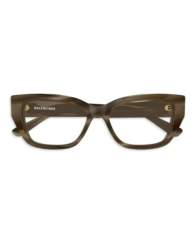 Balenciaga Brille mit eckigem Gestell - Braun Braun