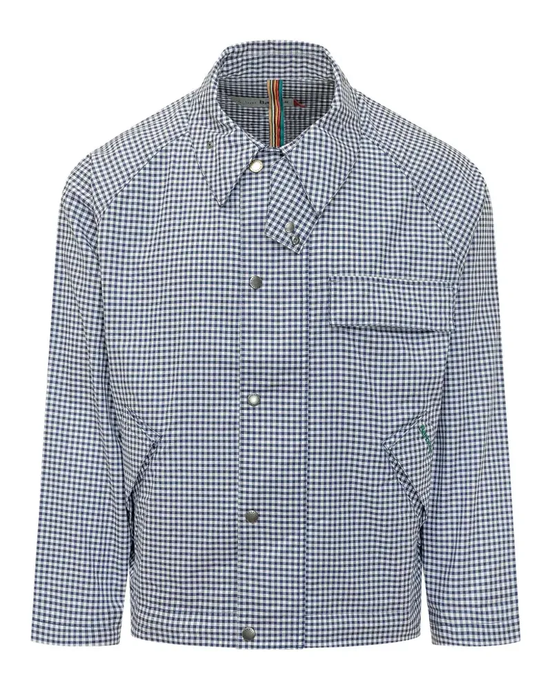 Barbour x Paul Smith gingham-pattern shirt jacket - Blau Blau